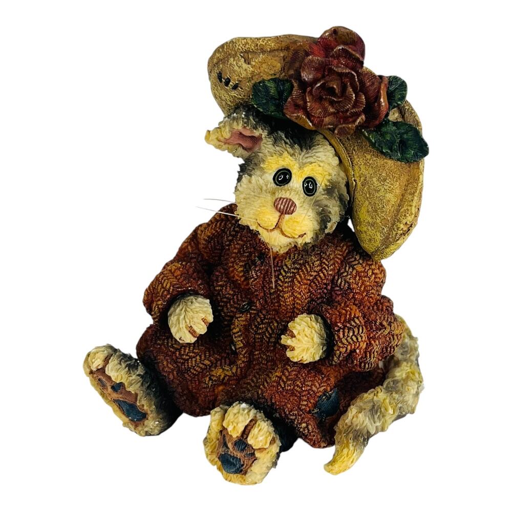 Boyds Bears Figurine Mrs Partridge Cat C'mon Get Happy Kitty Figurine 2000